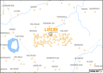 map of Lincak