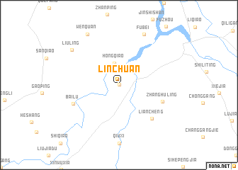 map of Linchuan