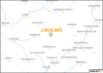 map of Lincklaen