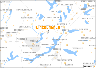 map of Lincolndale