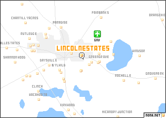 map of Lincoln Estates