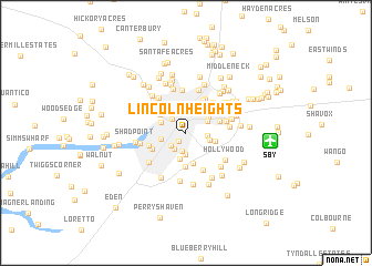map of Lincoln Heights
