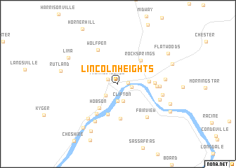 map of Lincoln Heights