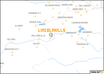 map of Lincoln Hills