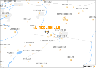 map of Lincoln Hills