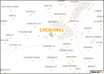 map of Lincoln Hill