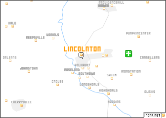 map of Lincolnton
