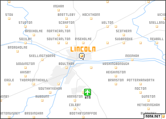 map of Lincoln