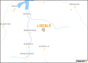 map of Lincoln