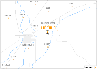 map of Lincoln