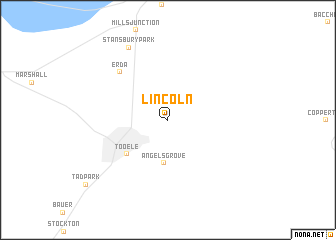 map of Lincoln