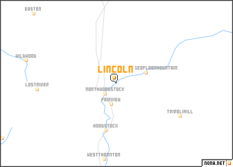 map of Lincoln