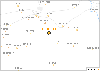 map of Lincoln