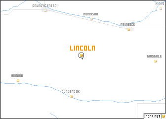 map of Lincoln