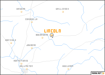 map of Lincoln
