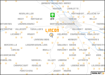 map of Linçon