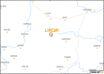 map of Lincun