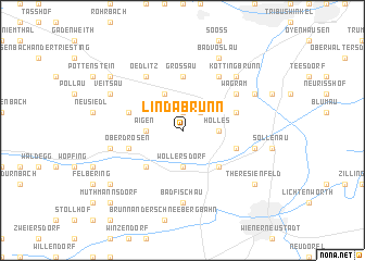 map of Lindabrunn