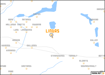 map of Lindås