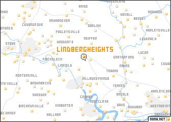 map of Lindberg Heights