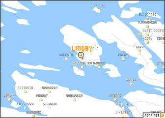 map of Lindby