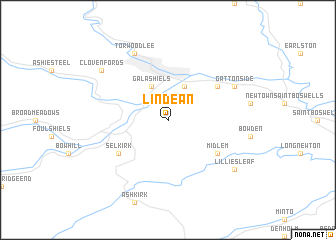 map of Lindean