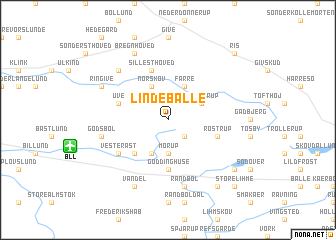 map of Lindeballe