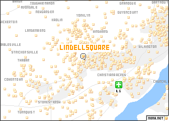 map of Lindell Square