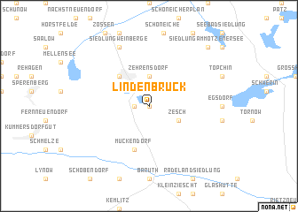 map of Lindenbrück