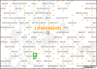 map of Lindenheuvel