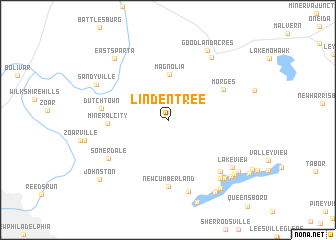 map of Lindentree