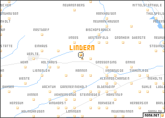 map of Lindern