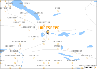 map of Lindesberg