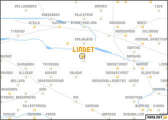 map of Lindet