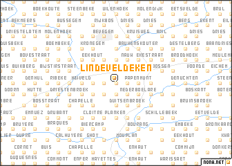 map of Lindeveldeken