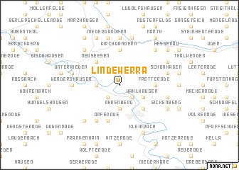 map of Lindewerra