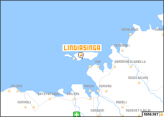 map of Lindiasinga