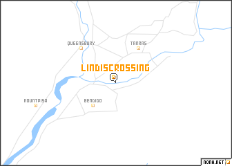 map of Lindis Crossing