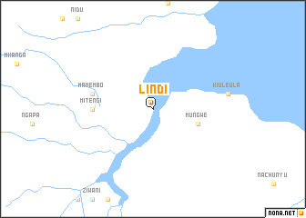 map of Lindi