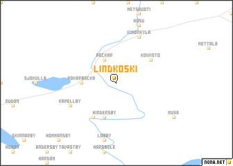 map of Lindkoski