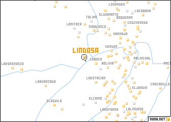 map of Lindosa