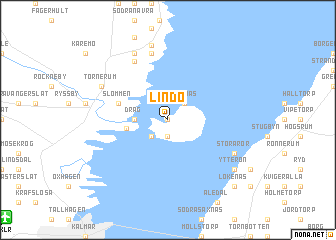 map of Lindö