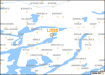 map of Lindö