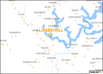 map of Lindsay Mill