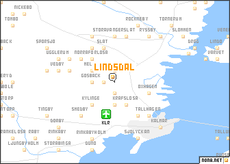 map of Lindsdal