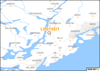 map of Lindtveit