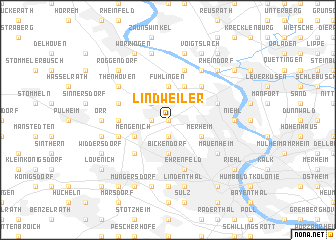 map of Lindweiler