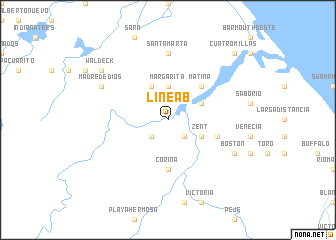 map of Línea B