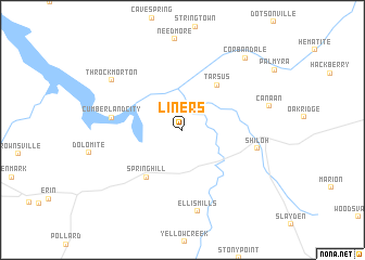 map of Liners