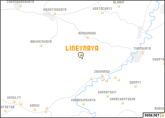 map of Lineynaya